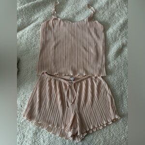 Danskin Pleated PJs in Soft Pink